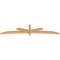 Ekena Millwork Alberta Smooth Timber Gable Bracket, Western Red Cedar, 108"W x 22"H x 3 1/2"D x 3 1/2"F, 5/12 Pitch GBW108X22X0404ALB00SWR - alternate 3
